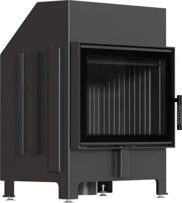Produktbild von Kamin KRATKI ZIBI ECO 9,9 kW Ø 180 mit schwarzer Verkleidung