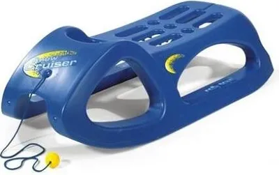 Obrázek produktu pro Dětské sáňky Rolly Toys s ocelovými kolejnicemi, plastové sáňky, s tažnou šňůrou