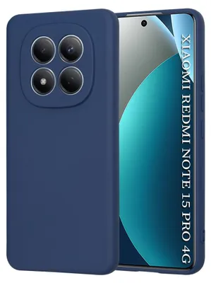 Obrázek produktu pro Techsuit – silikonové pouzdro SoftFlex pro Xiaomi Redmi Note 15 Pro 4G – tmavě modré