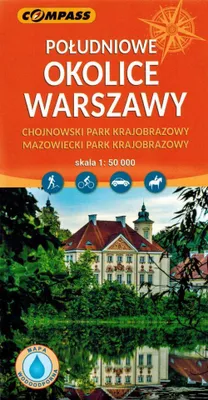 Produktbild von Südliches Warschauer Gebiet 1:50.000. Landschaftsparks Chojnów und Masowien. Laminierte Touristenkarte. Ausgabe 2024. Kompass