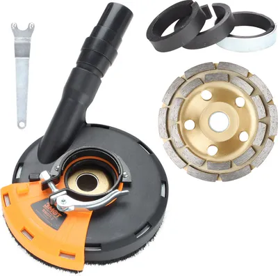 Produktbild von Wolketon Winkelschleifer Betonschleifer GWS Absaughaube 125 mm Profi Staubsauger PREMIUM