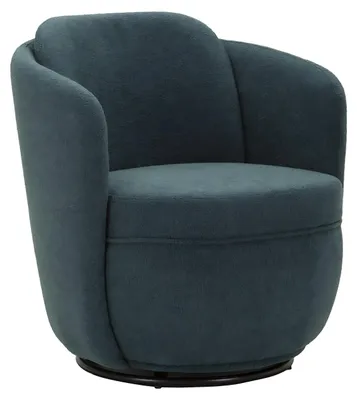 Produktbild von Drehstuhl aus Türkis-Stoff cm 70x72x75