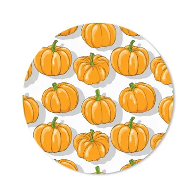 Produktbild von MuchoWow® Mauspad Mousepad Herbst - Kürbis - Muster 20x20 cm - Mousepads - Maus Mat - Pad - Mausunterlage - Schreibtischmatte