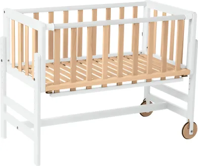 Image de GEUTHER® barrière d'escalier pour enfants Oris à visser | barrière de sécurité en bois | barrière de sécurité pour bébés avec ouverture de porte en bois | largeur : 67-95 cm