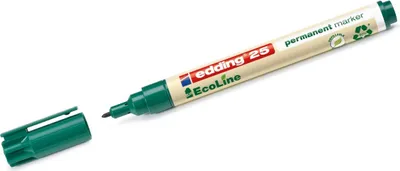 Image de Marqueur permanent edding 25 EcoLine vert Paquet de 10 pièces