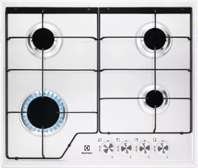 Produktbild von 60 cm gaskochfeld mit 4 brennern, 7700 w, schwarz Electrolux KGS6424W