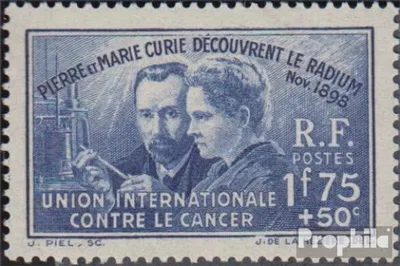 Produktbild von Briefmarken Frankreich 1938 Mi 433 (kompl.Ausg.) postfrisch Radiumentdeckung