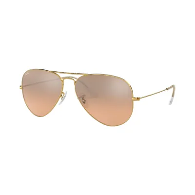 Productafbeelding van Ray-Ban AVIATOR, overgangsglazen, voor volwassenen, uni, vliegermodel, goud, niet gepolariseerde glazen, metaal
