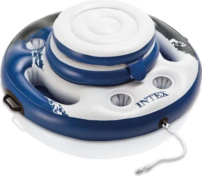 Productafbeelding van Intex 56822 Zwembadbar, grote koeler met diameter 89 cm, drankkoeler, 5 bekerhouders, capaciteit voor 24 blikjes