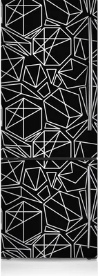 Produktbild von Kühlschrankfolie Aufkleber Kühlschrankmagnete Dekoration Kühlschrankfolie 60x190 cm - Geometrisches Muster
