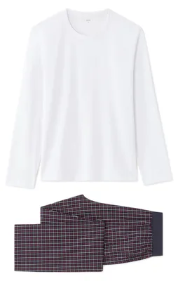 Produktbild von Celio Herren Pyjama-Set Pipyvika langärmelig karierte Hose Größe L