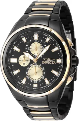 Obrázek produktu pro Invicta Sea Vulture 47823 Pánské Hodinky - Quartz Hnutí - Nerezová Ocel s Černým Ciferníkem - 46 mm