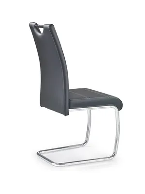 Obrázek produktu pro Halmar Jídelní židle K211 - černá / chrom