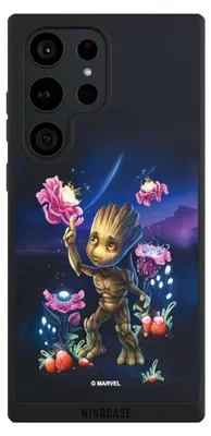 Produktbild von NIVOCASE Handyhülle für Samsung Galaxy S23 Ultra Hülle NIVOpure Case Schwarz Marvel Guardians Of The Galaxy Baby Groot