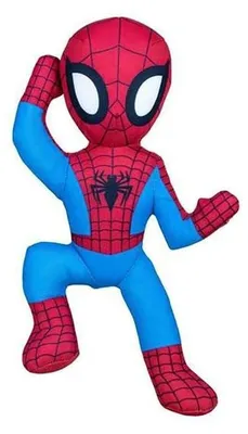 Image de Peluche Spiderman, 30 cm, rouge. Rouge. Taille unique