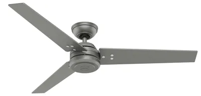 Zdjęcie produktu dla Wentylator sufitowy z wyłącznikiem ściennym Protos srebrny matowy 132 cm