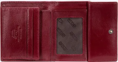 Obrázok produktu pre Dámska peňaženka Wittchen z kože, stredná veľkosť, červená, prírodná farba
