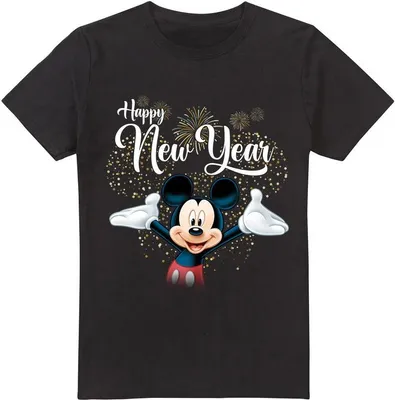 Obrázek produktu pro Disney - Tričko pro muže - Nový rok TV3530 (XXL) (Černá)