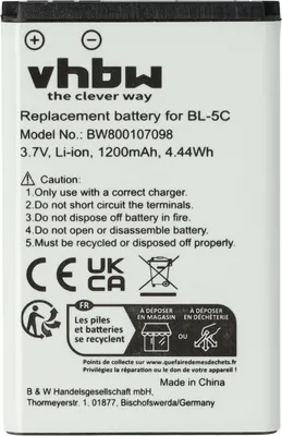 Produktbild von vhbw Akku kompatibel mit AVM Fritz!Fon X6, Fritz!Fon C6 DECT, Fritz!Fon C6 schnurlos Festnetz Telefon (1200 mAh, 3,7 V, Li-Ion)