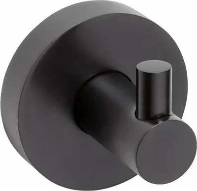 Produktbild von Einfacher Wandhaken DARK aus schwarzem Messing 5,5cm x 5,5cm x 5cm BEMETA