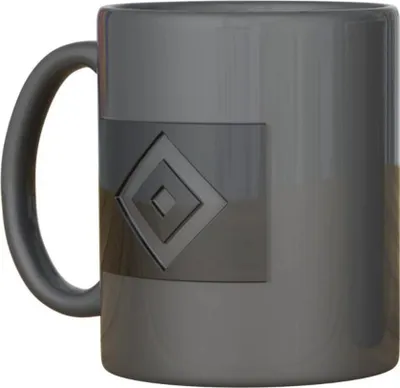 Produktbild von Hamburger SV Tasse, grau, Relief, Keramik, ca. 0,3 l, spülmaschinen- & mikrowellengeeignet, Handwäsche empfohlen