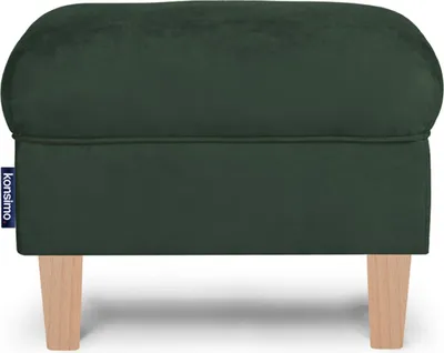 Obrázek produktu pro Konsimo otoman s nadčasovým designem a snadno udržovatelnou látkou "MILES", zelený, látka, Classic, 55x42x40 cm
