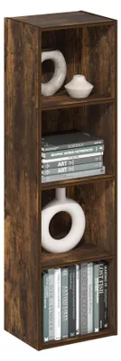 Produktbild von Furinno PASIR 4-stöckiges offenes Bücherregal, Bernsteinkiefer