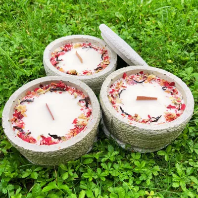 Produktbild von Outdoor Citronella - Betonkerzenset Grey - Mugge Schreck - Duftkerze Geschenk