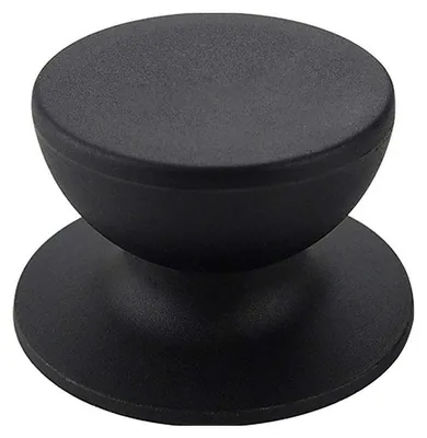 Topfdeckelknopf aus Bakelit, schwarz, 53x38x64 mm, 1 Stück