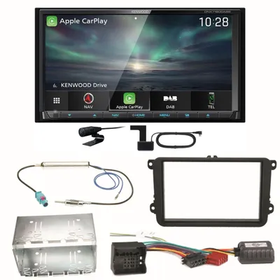 Produktbild von Kenwood DNX-7190DABS Android Auto Einbauset für Skoda Fabia Roomster Praktik