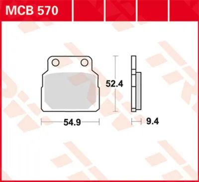 Zdjęcie produktu dla TRW Plaquette de frein Trw Organ. Mcb 570