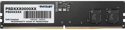 Obrázok produktu pre Patriot Memory Signature Line PSD516G520081, 16 GB, 1 x 16 GB, DDR5, 5200 MHz, 288-pin DIMM
