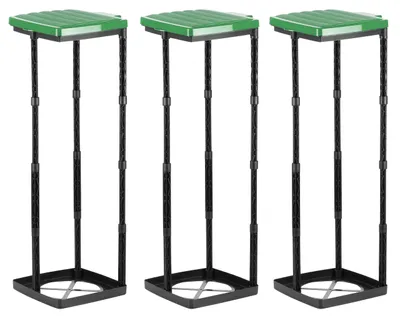 Image de Support pour sacs poubelles avec couvercle, pour une gestion efficace des déchets