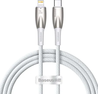 Produktbild von Baseus CADH000002, 1 m, Lightning, USB C, Männlich, Männlich, Weiß