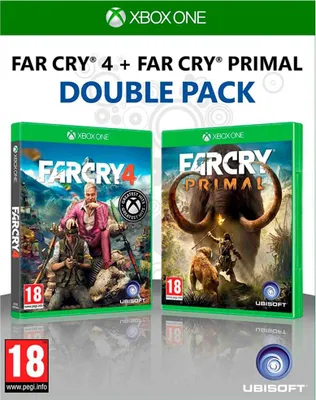 Zdjęcie produktu dla Ubisoft Far Cry Primal + Far Cry 4, Xbox One, od 17 lat, Nośnik fizyczny
