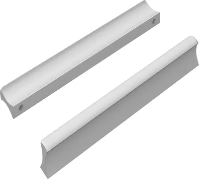 Zdjęcie produktu dla vidaXL Uchwyt Uni 2 szt. srebrny 105,7 x 7,4 x 15,5 mm aluminium