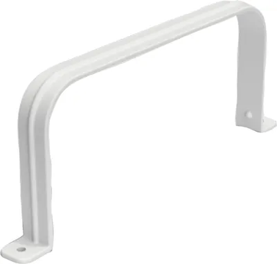 Produktbild von optimAIRo N14070 Flachkanalhalter, Lüftungssystem Halterung Kanalbefestigung, geräuscharme Luftführung, Kunststoff weiß, 175 x 80 mm