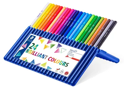 Zdjęcie produktu dla Staedtler ergosoft 157, Miękki, Wielobarwny, 24 szt.