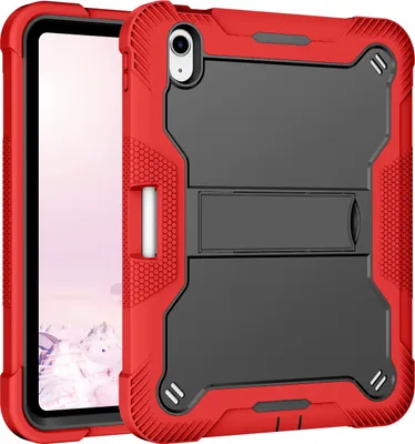 Produktbild von Schutzhülle für iPad 10th Gen 2022 10,9 Zoll Robust Hybrid Tablet Hülle mit Ständer Rot