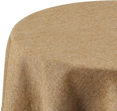 Immagine prodotto di Tovaglia rotonda idrorepellente, Ø 140 cm, marrone ocra, 1 pezzo
