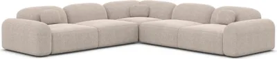 Produktbild von Strukturstoff Ecksofa Nuvia Beige