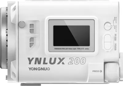 Produktbild von YONGNUO YNLUX200 Hand-LED-Videoleuchte, 200 W, leistungsstarkes Fotolicht, 5600 K Farbtemperatur mit COB-Perlen, 12 Beleuchtungsszeneneffekte, 2,4 G Wireless-System, unterstuetzt BT-Verbindung fuer Live-Streaming, Heimstudio, kommerzielle Fotografie