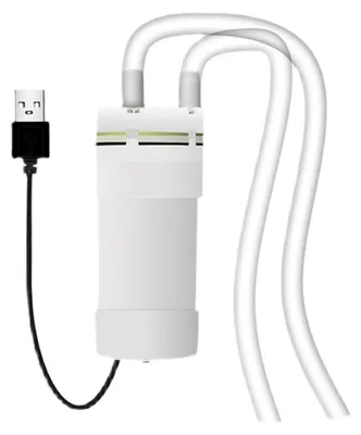 Produktbild von Mini USB Wasserpumpe 5V – Selbstansaugend, kompakt, mit Schlauch & Filter, tragbar für Garten, Aquarium & Haushalt