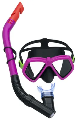 Produktbild von Bestway 24070 Tauchermaske für Kinder, Schwimmbrille, Schwimmrohr