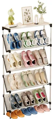 Produktbild von Metallisches Schuhregal für jede Räumlichkeit mit 5 Ebenen