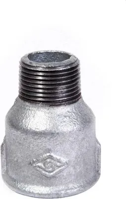 Produktbild von Temperguss verzinkt Muffennippel IG 3/4" x AG 1/2"  Fitting Gewindefittings