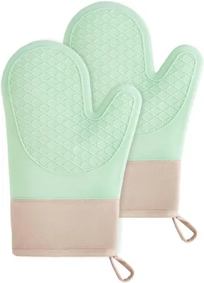 Backofenhandschuhe Hitzebeständig - Silikon Rutschfest 2 Stück