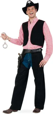 Produktbild von Kostüm Cowboy schwarz 2-tlg XL