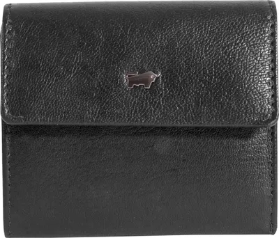 Produktbild von Braun Büffel Leder Geldbörse Anna RFID 4CS Flap Wallet Black schwarz