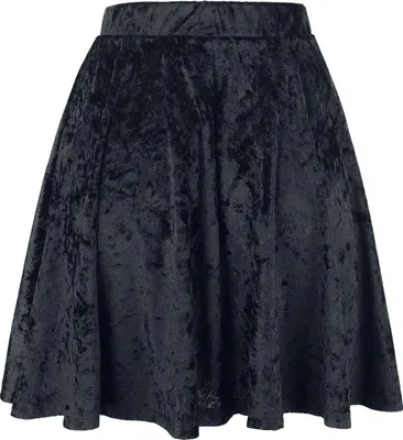 Produktbild von Forplay Kurzer Rock Damen Velvet Skirt schwarz XL
